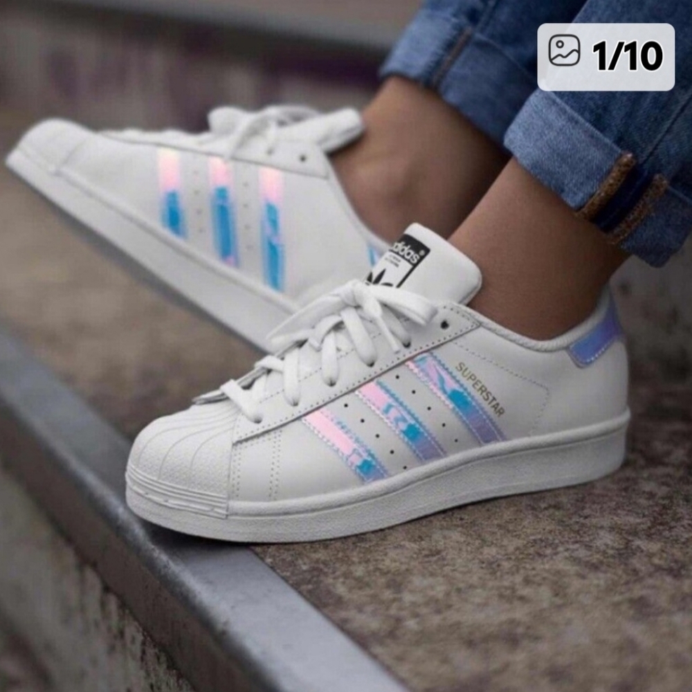 Adidas Kids Superstar White Sneakers